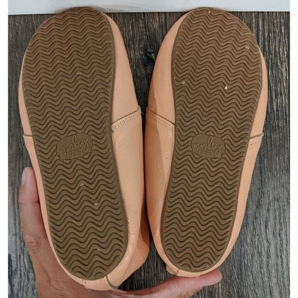 Monkey Feet Peach Colored Flats Size 6-7 Years